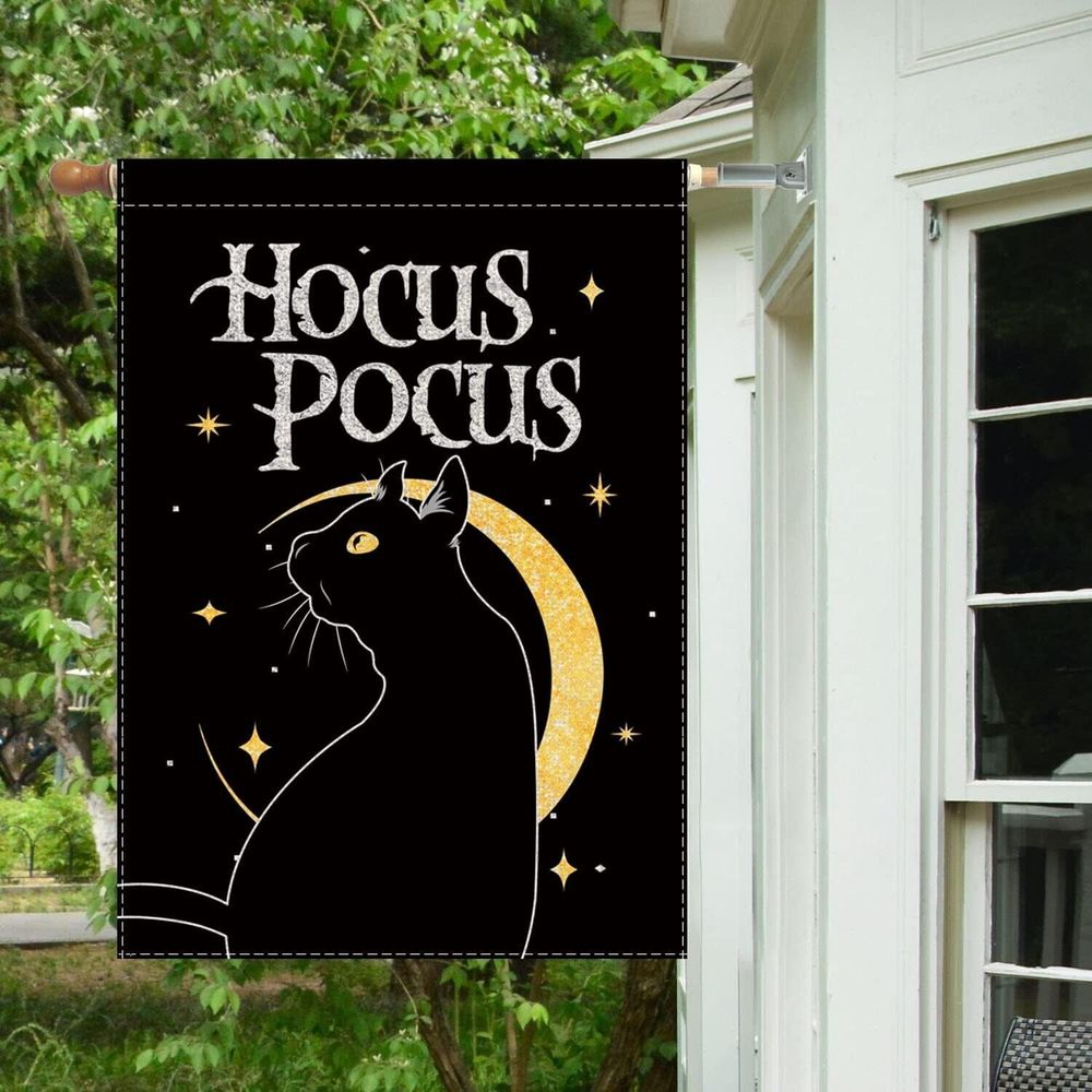 Halloween Black Hocus Pocus Double Sided Fall Yard Decor 28 x 40 Inch Large